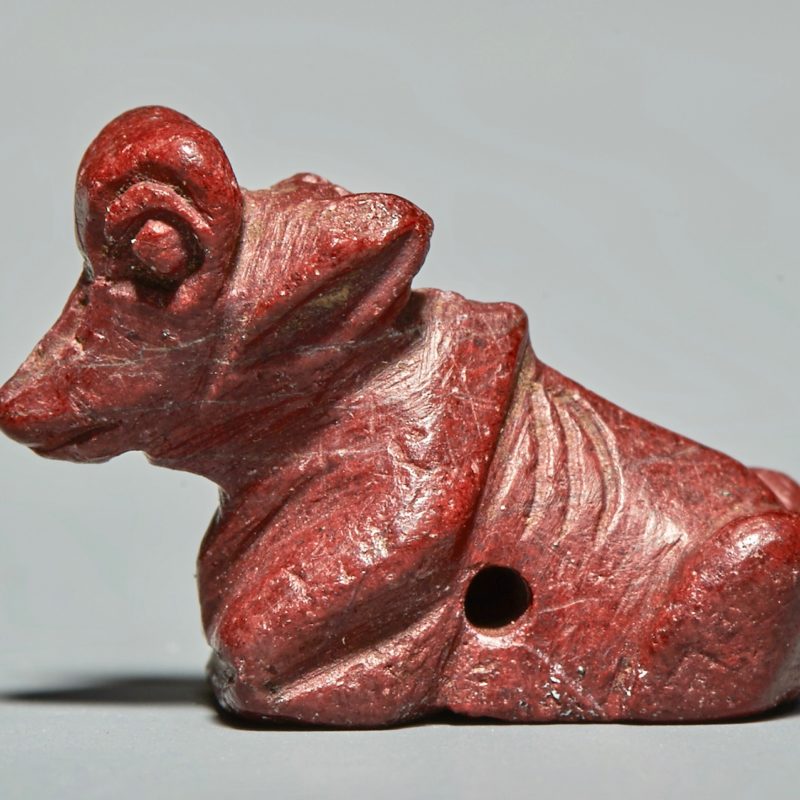 An Urartian bovine seal amulet