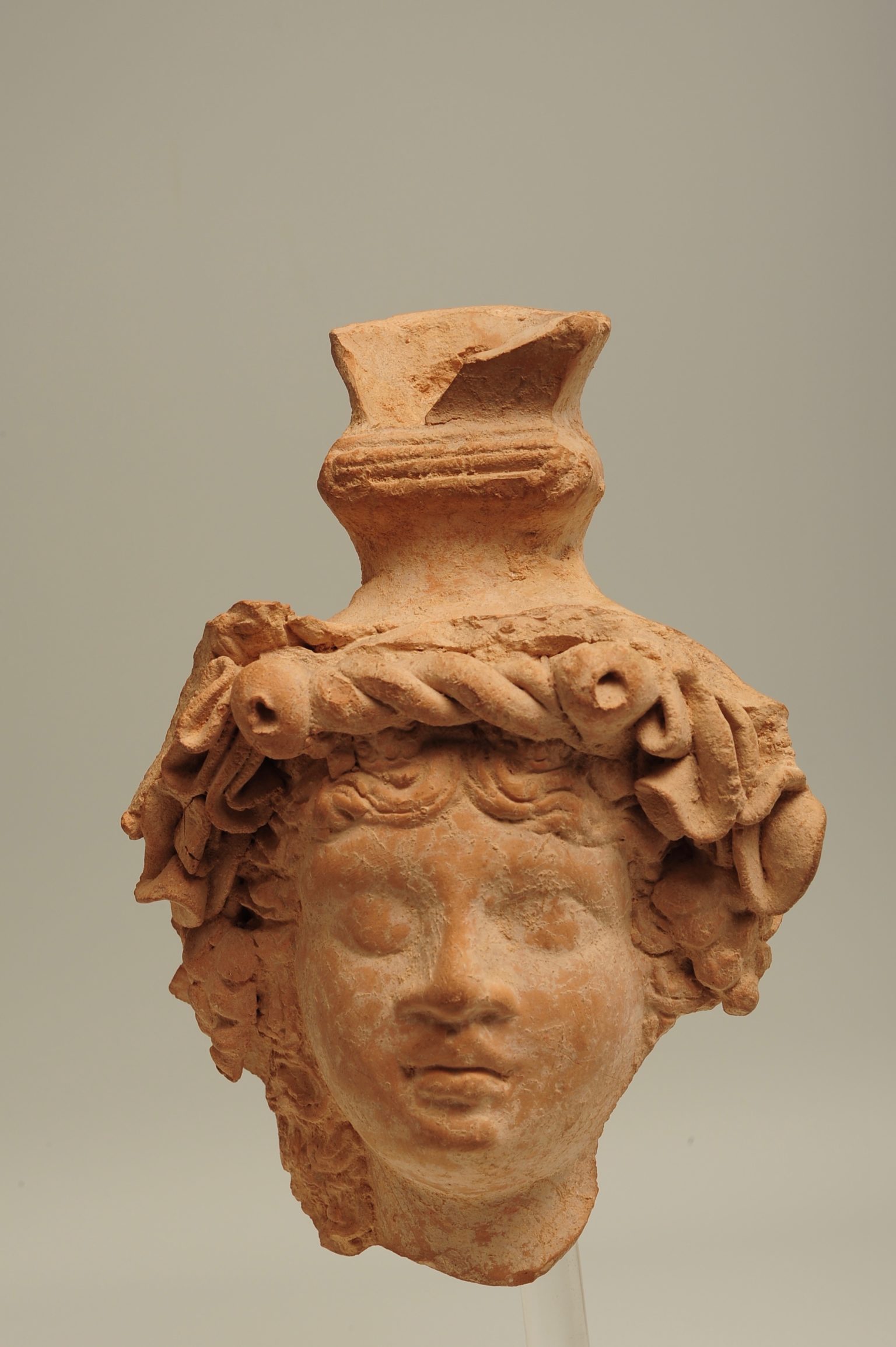 Roman head of a youthful Bacchant