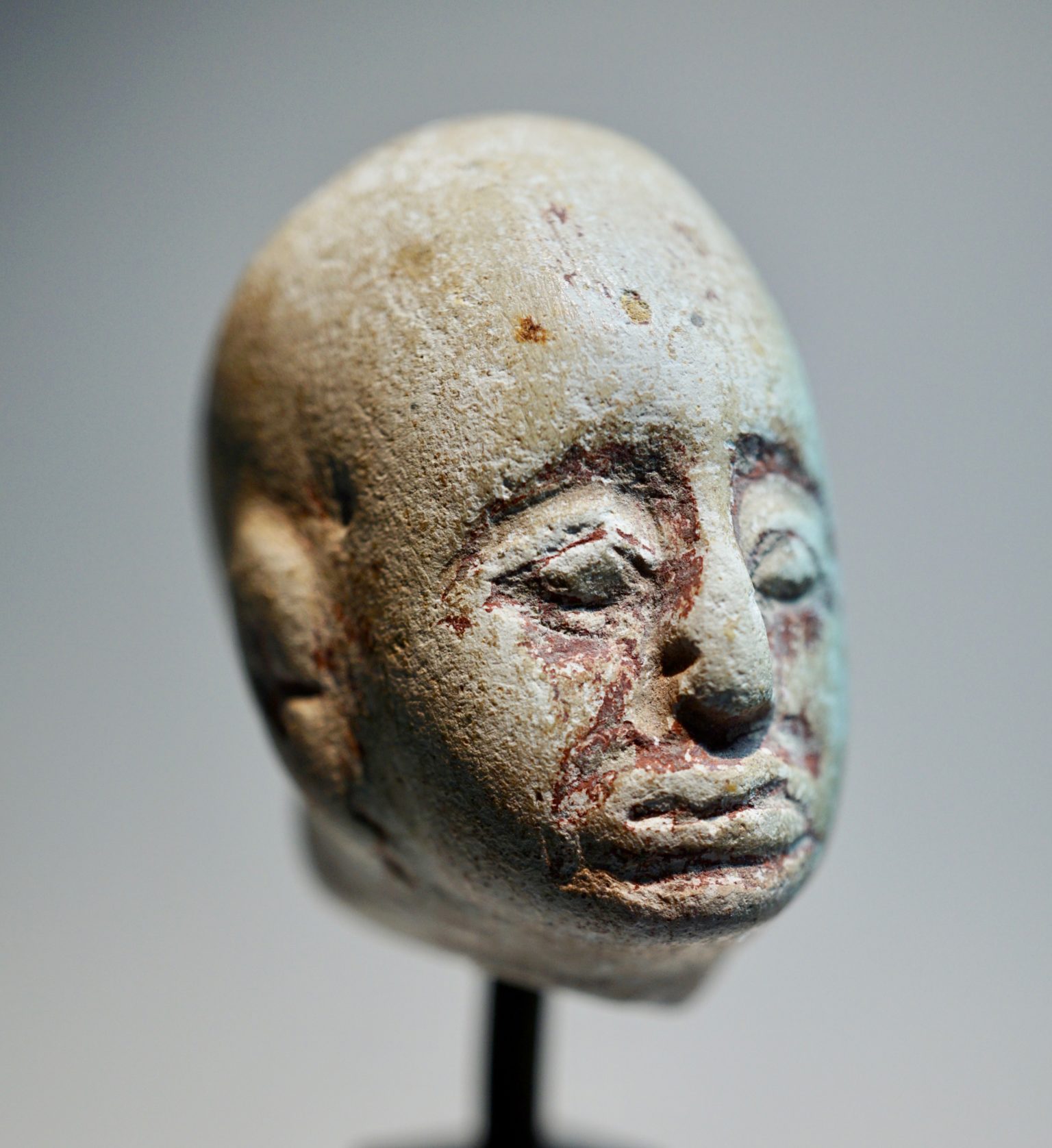 Stone head of a man