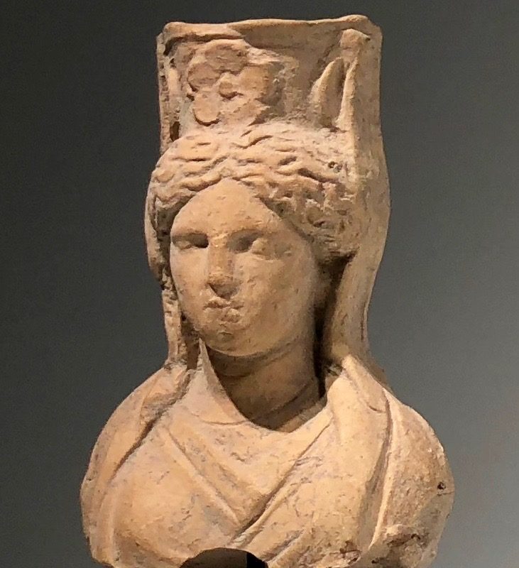 The Head of a Goddess with High Polos Crown