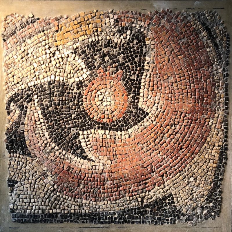 Roman mosaic with pomegranate