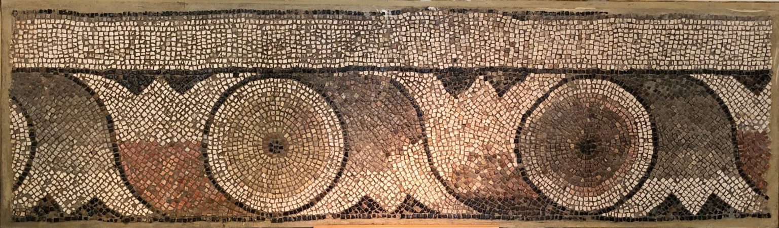 A Mosaic Panel with Floral Motif