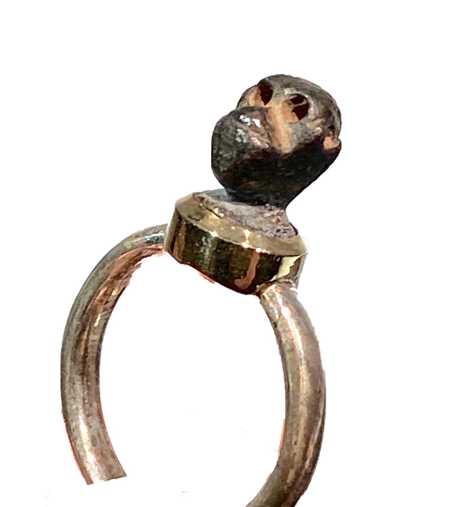 Finger ring with ape’s head
